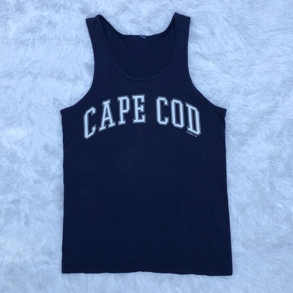CUFFY’S • Classic Cape Cod Arch Navy Unisex Tank Top Size Small - Picture 11 of 11